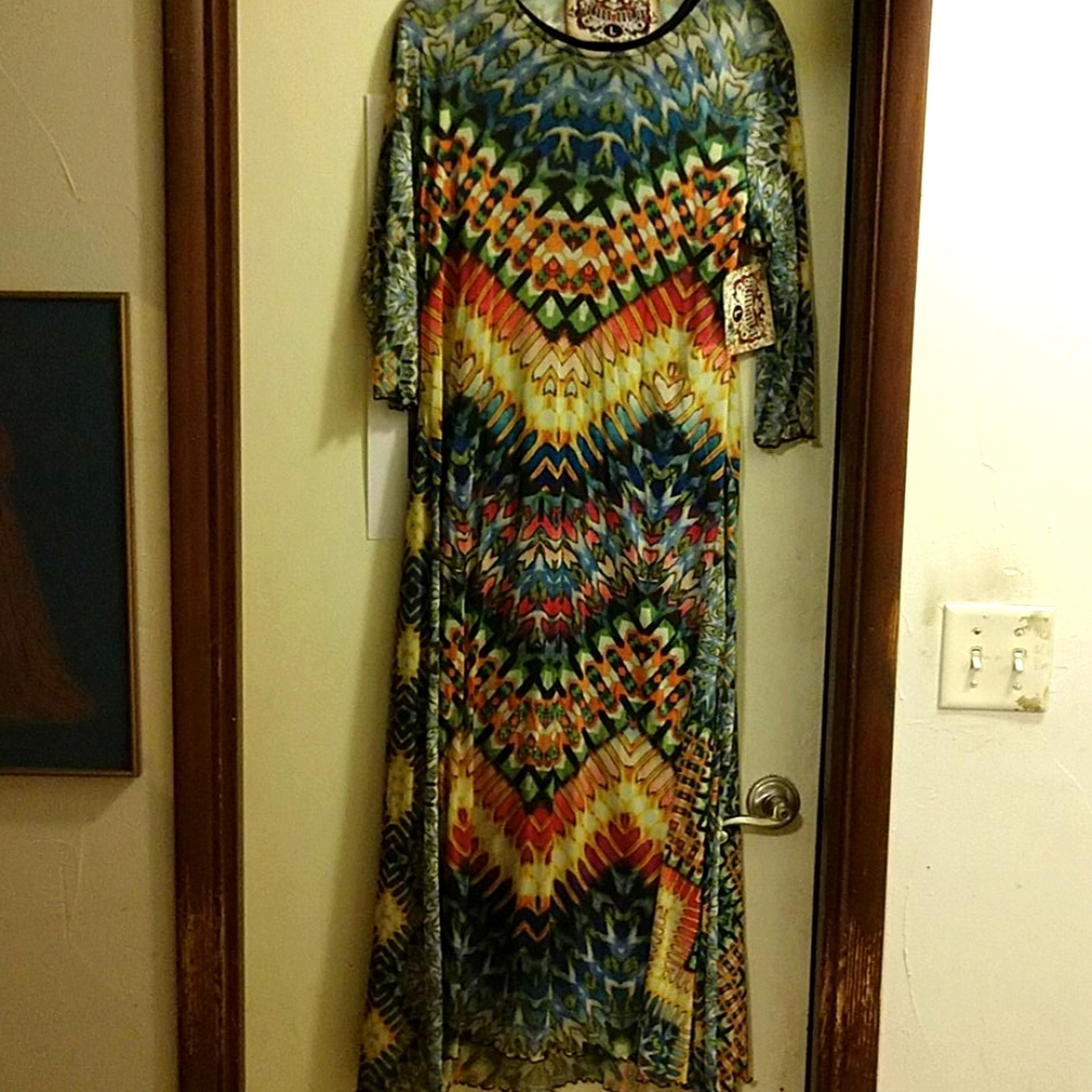 Long colorful dress